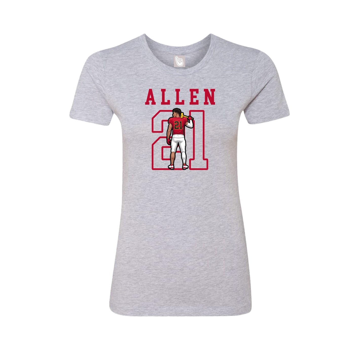 Fitted Women's Tee — Shirsey in Grey