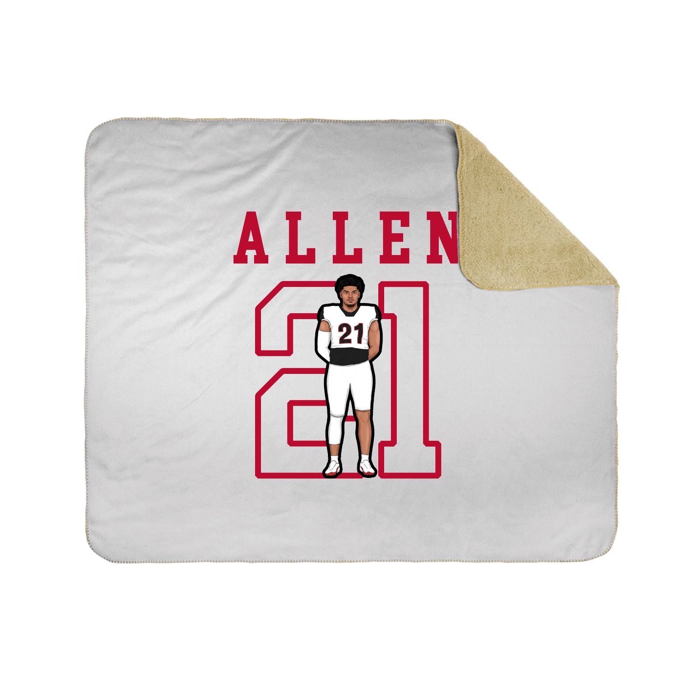 Throw Blanket — Shirsey in White
