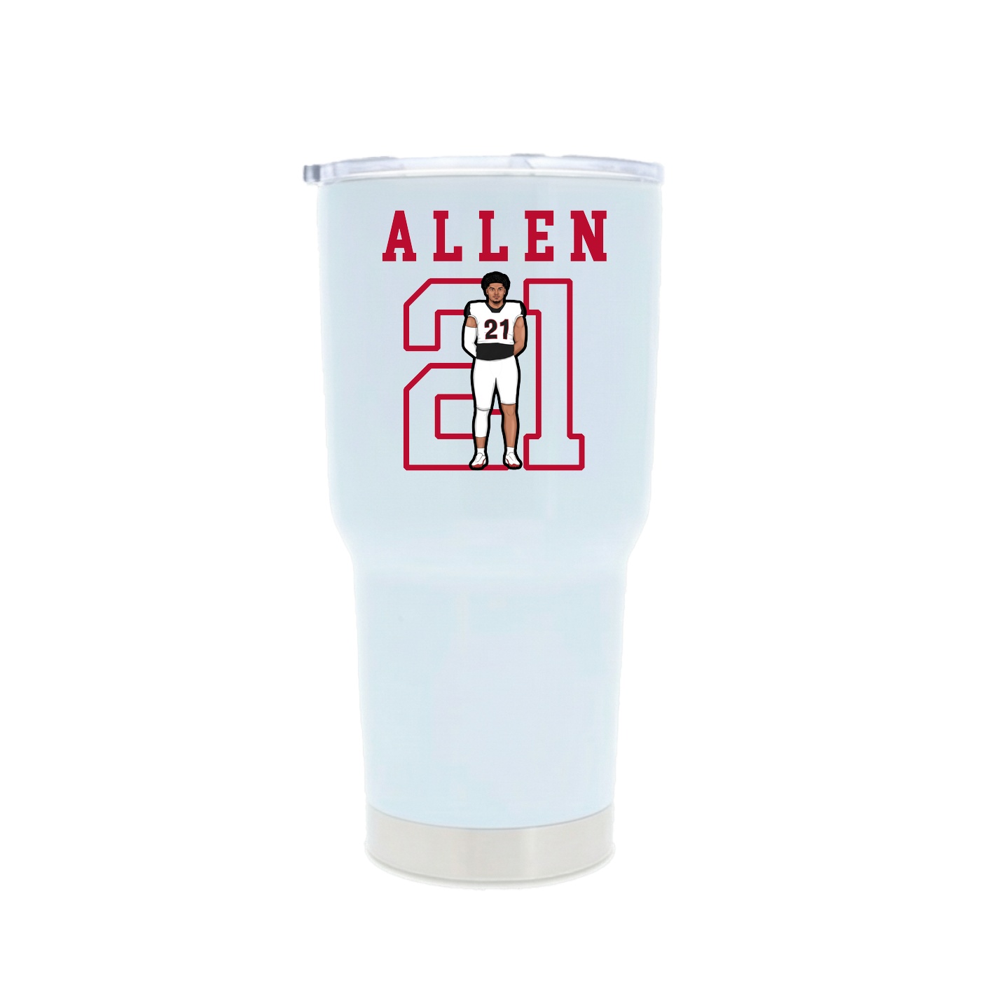 30oz Stainless Steel Tumbler — Shirsey in White