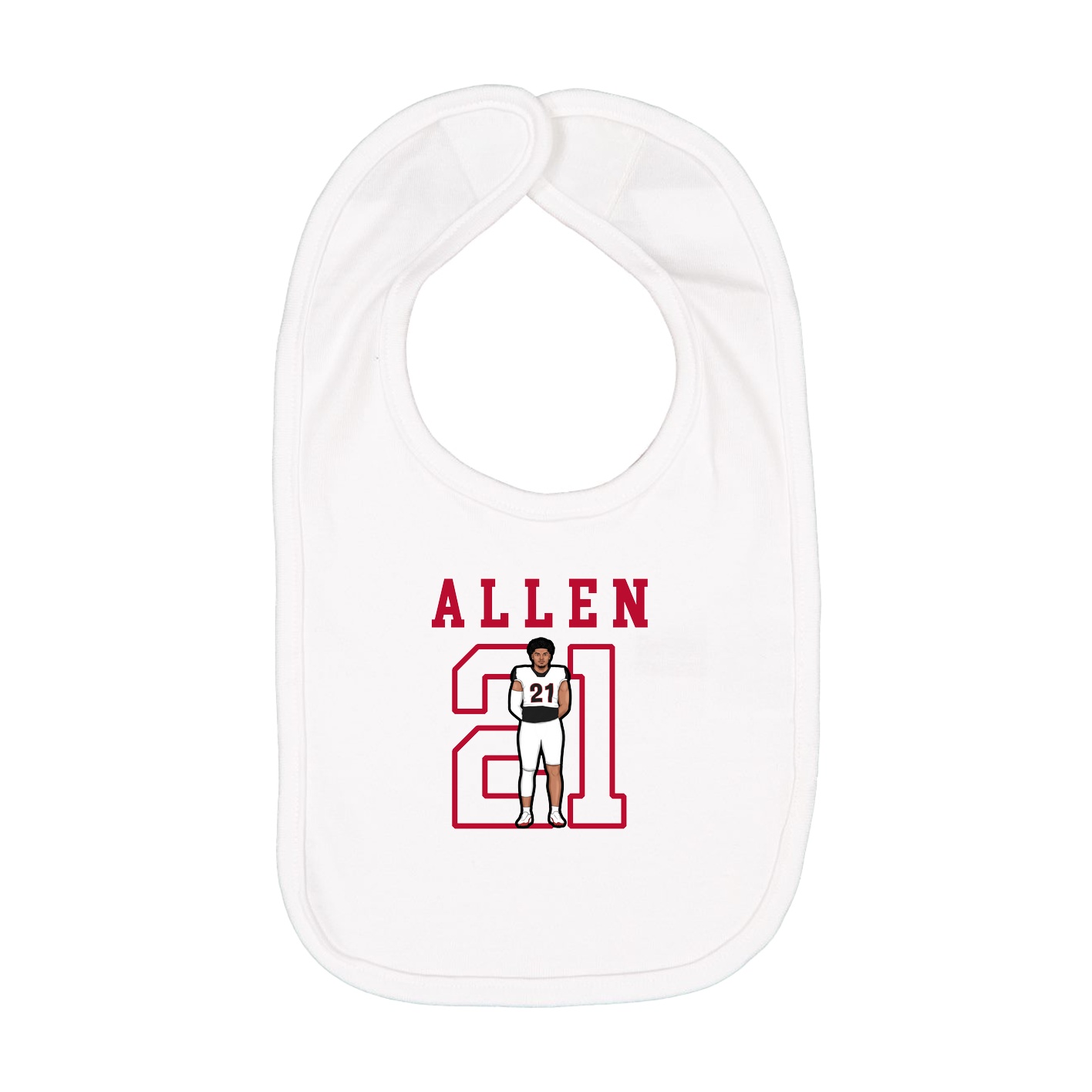 Infant Bib — Shirsey in White