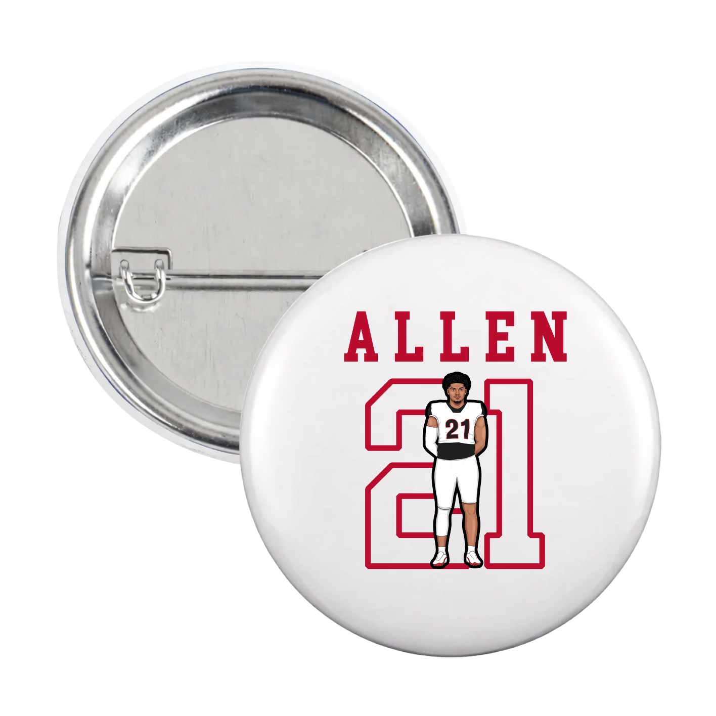 Game Day Button — Shirsey in White