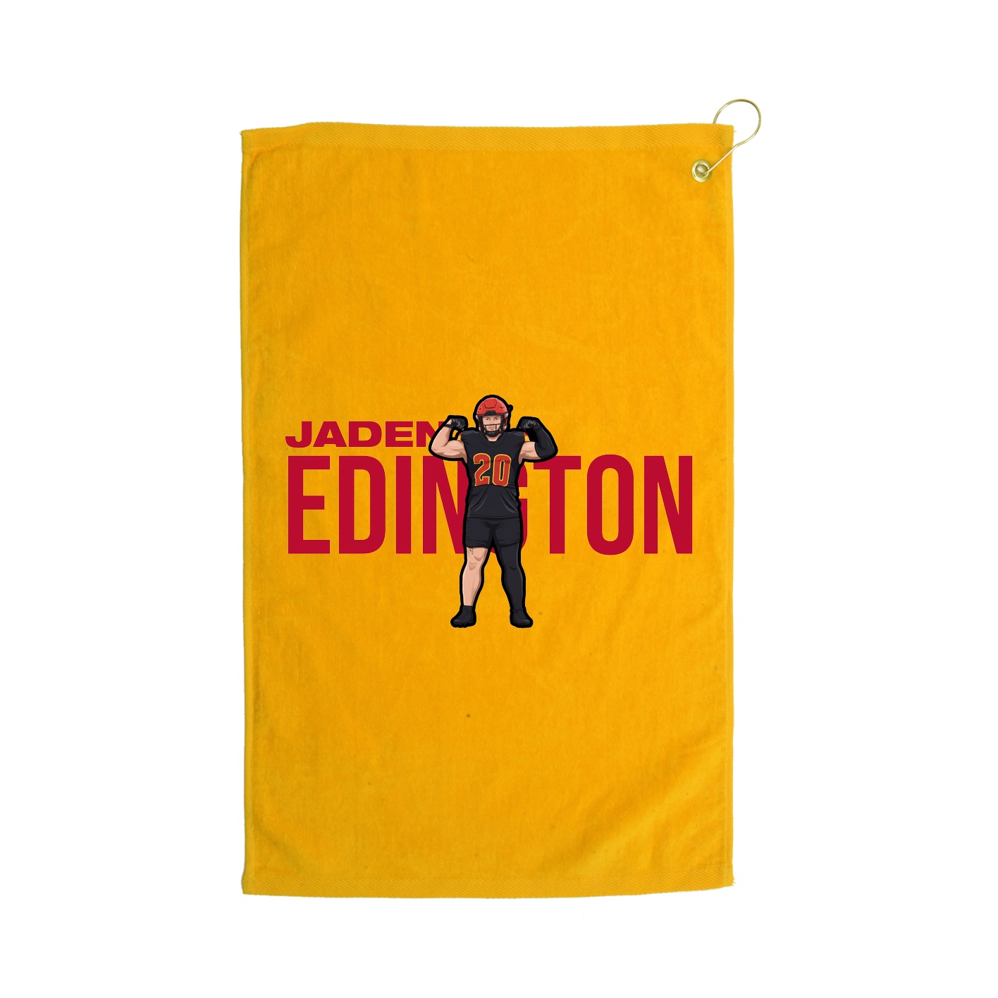 Golf Towel — Player Name in Gold