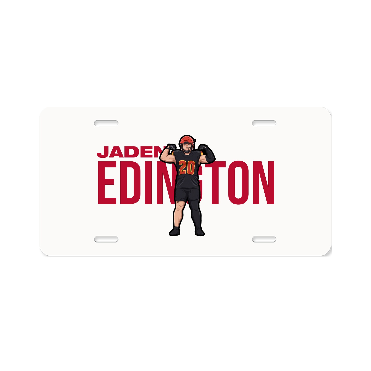 License Plate — Player Name in Classic