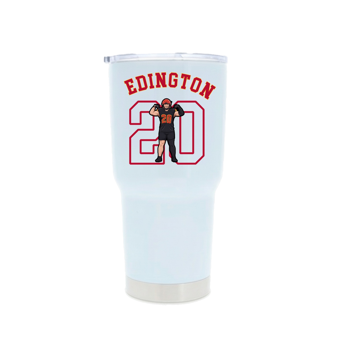 30oz Stainless Steel Tumbler — Shirsey Arch in White
