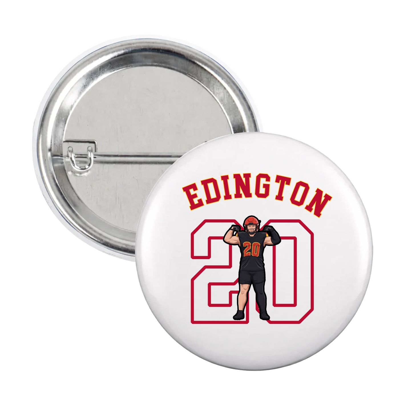 Game Day Button — Shirsey Arch in White