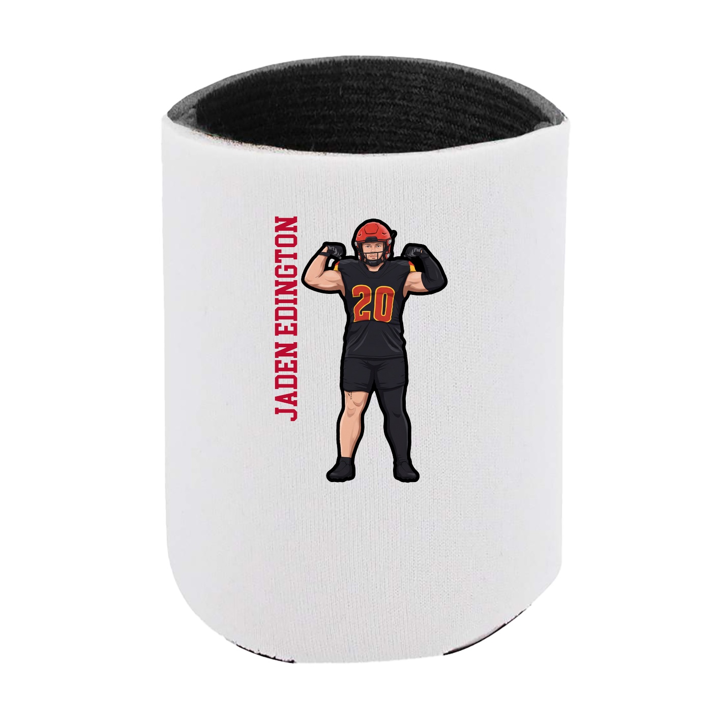 Can Holder — Name Vertical in White