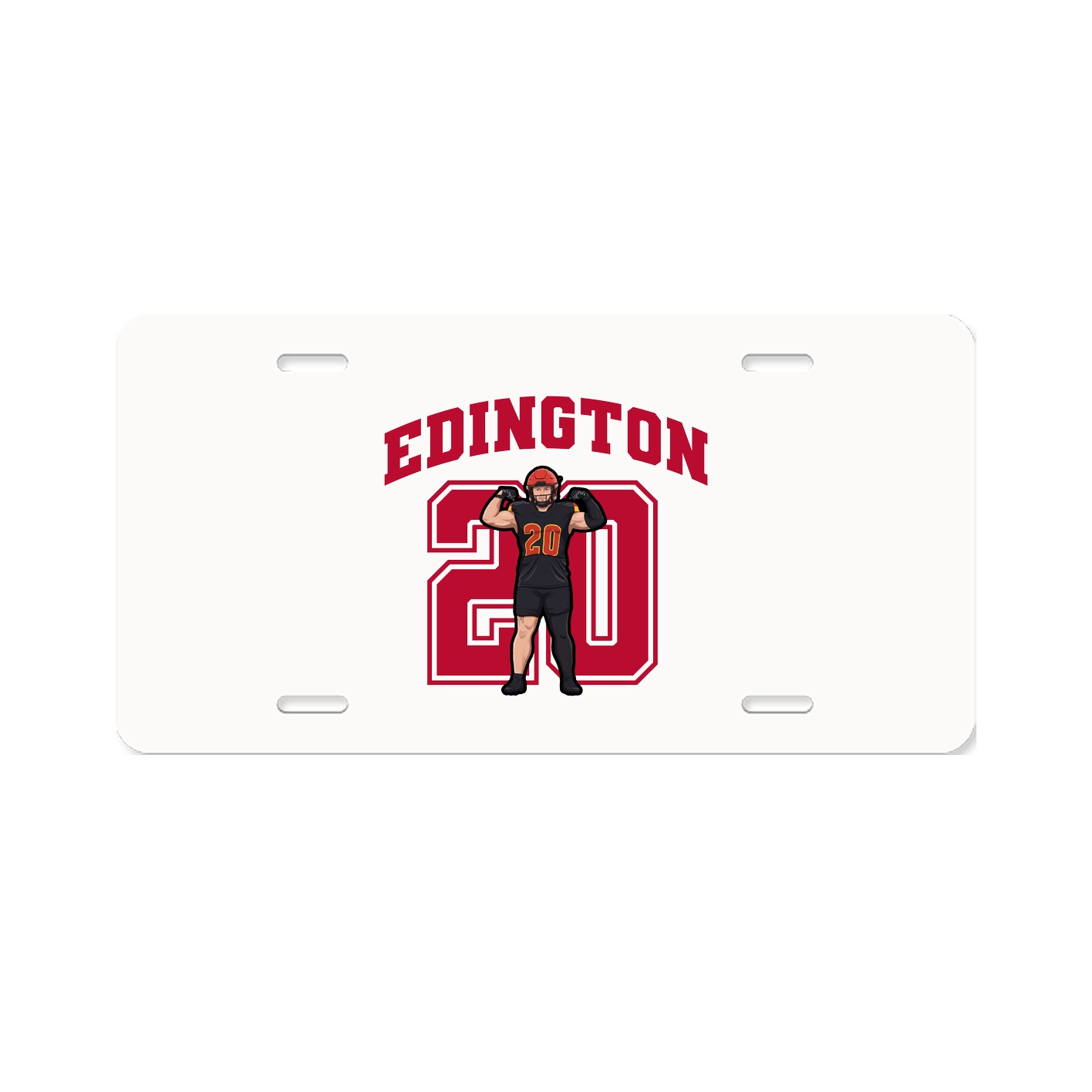 License Plate — Number in Classic