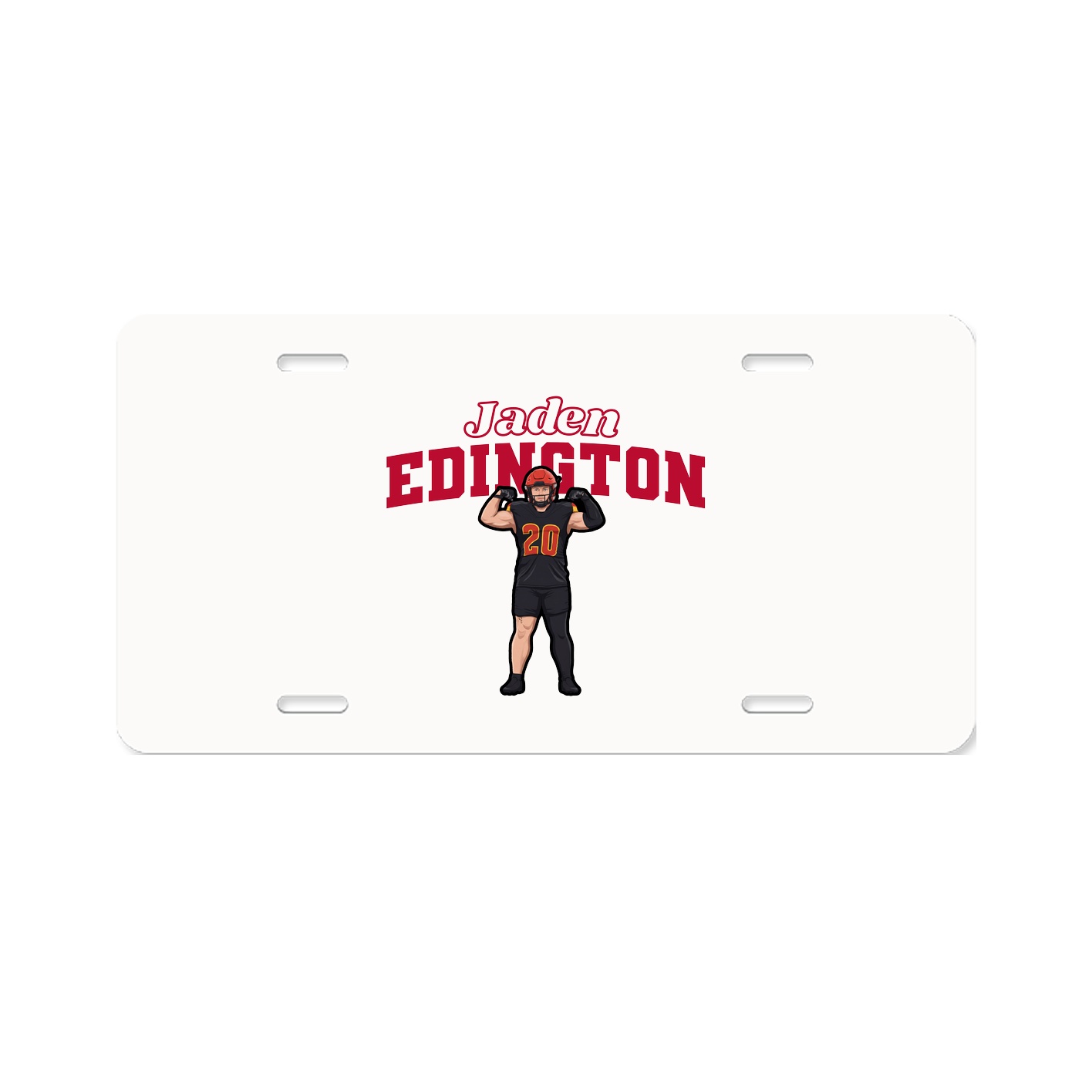 License Plate — Name Arch in Classic
