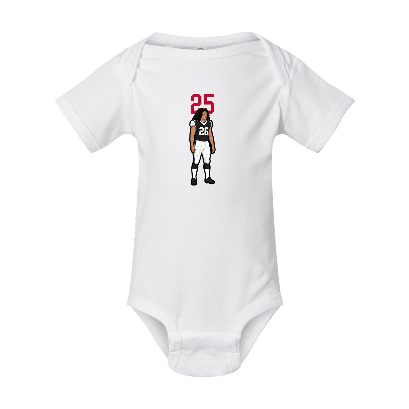 Baby Onesie — Number Top in White