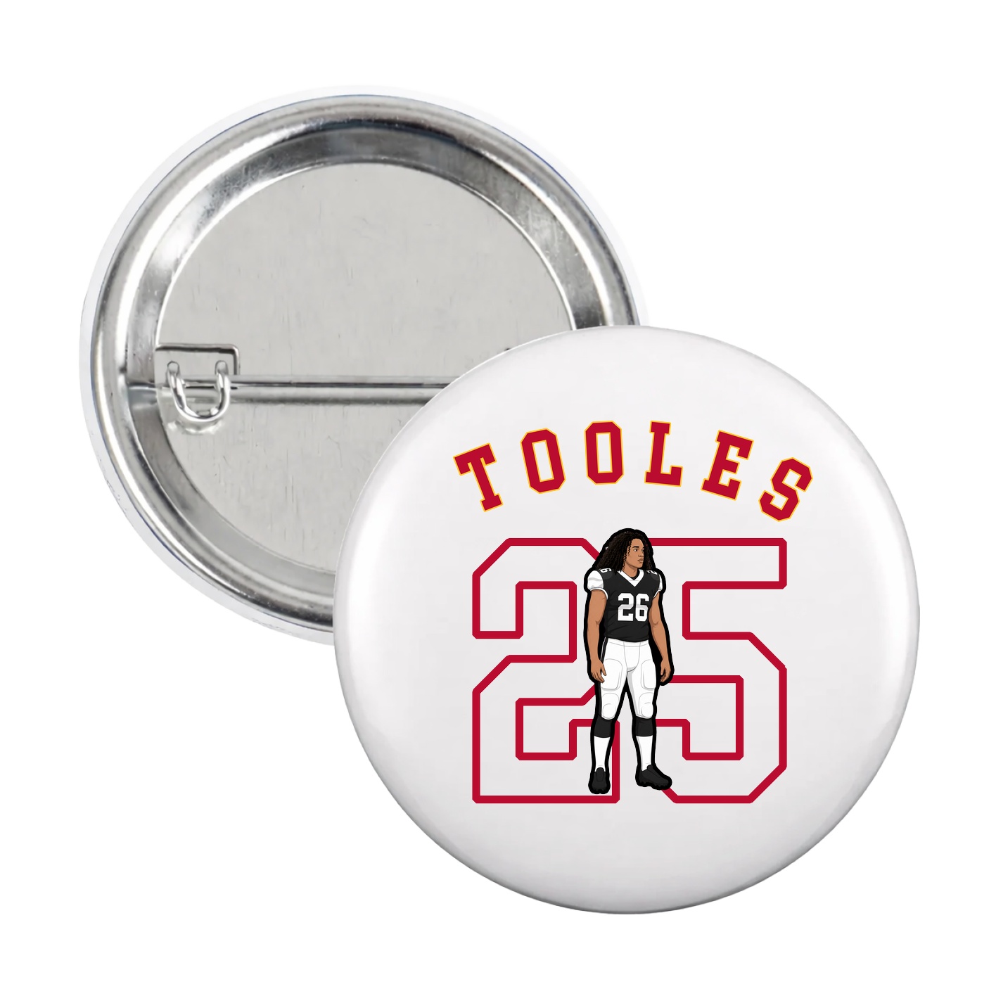 Game Day Button — Shirsey Arch in White