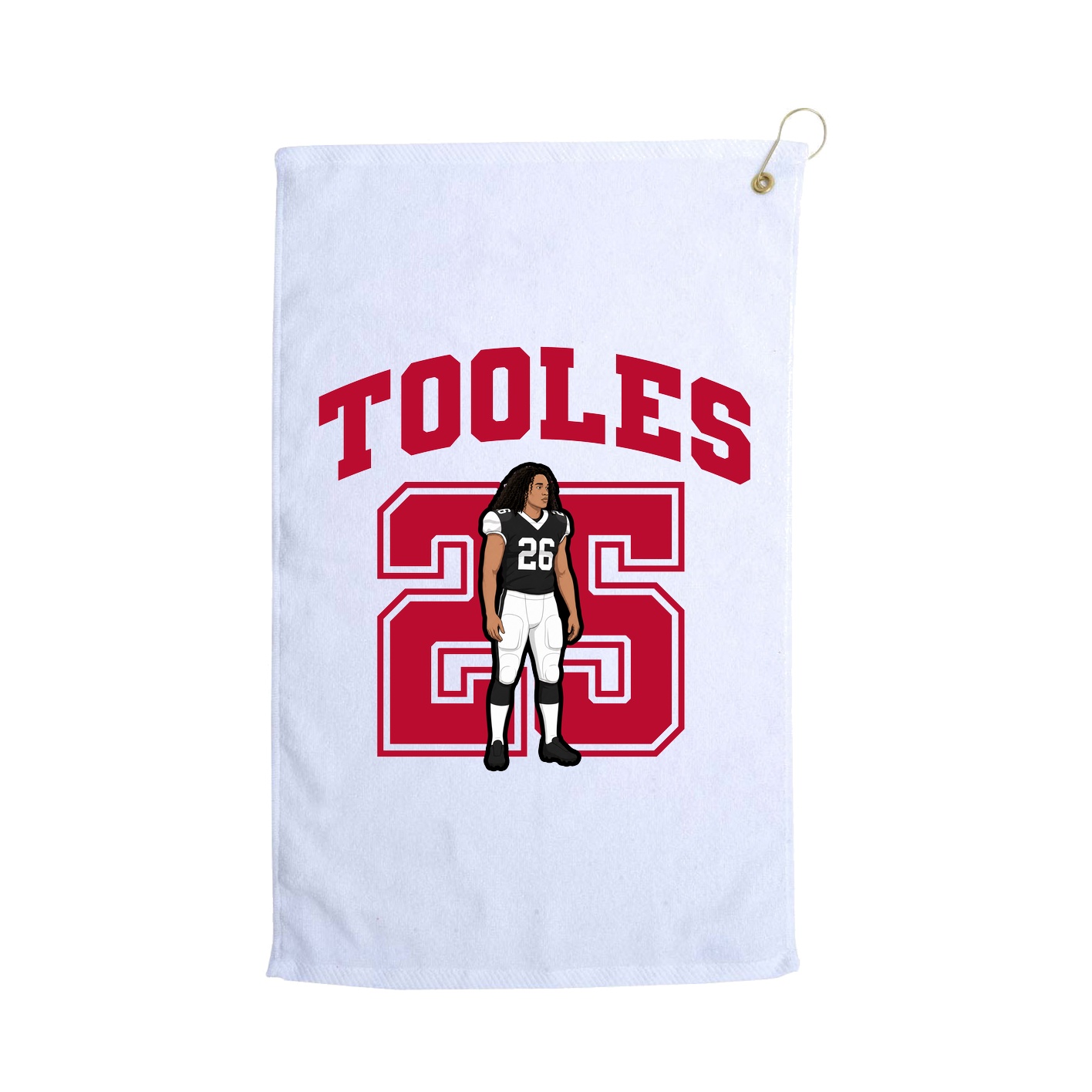 Golf Towel — Number in White
