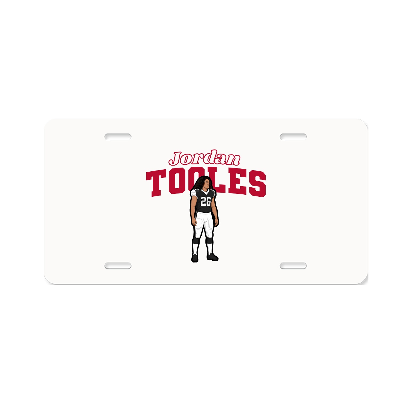 License Plate — Name Arch in Classic
