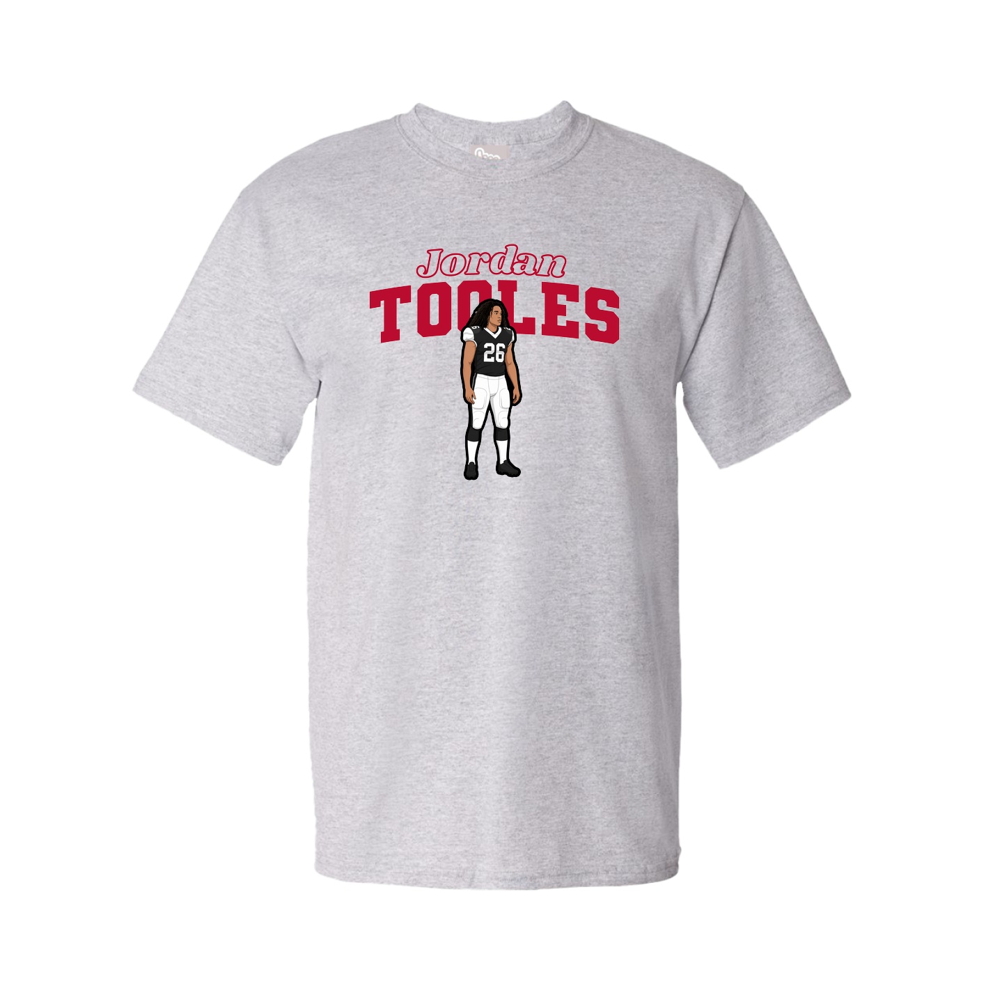 Youth Tee — Name Arch in Grey