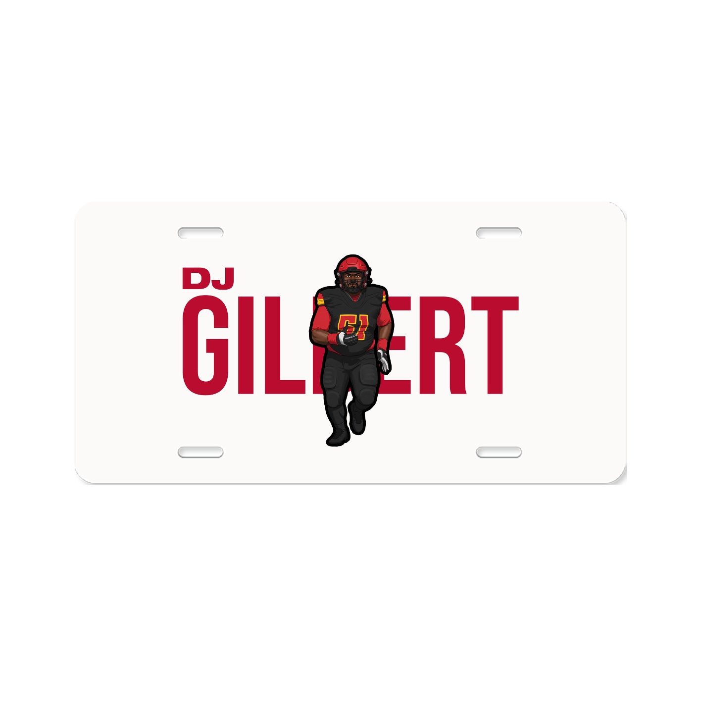 License Plate — Player Name in Classic