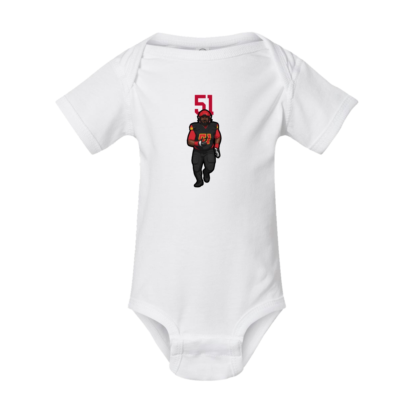 Baby Onesie — Number Top in White