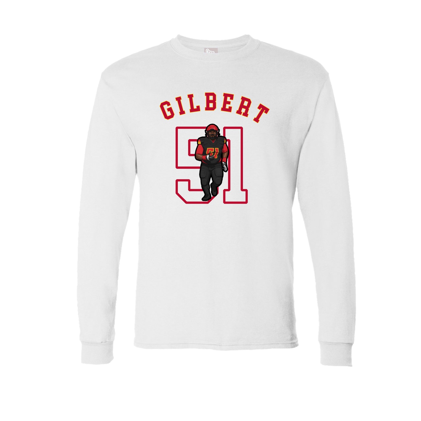 Long Sleeve Tee — Shirsey Arch in White