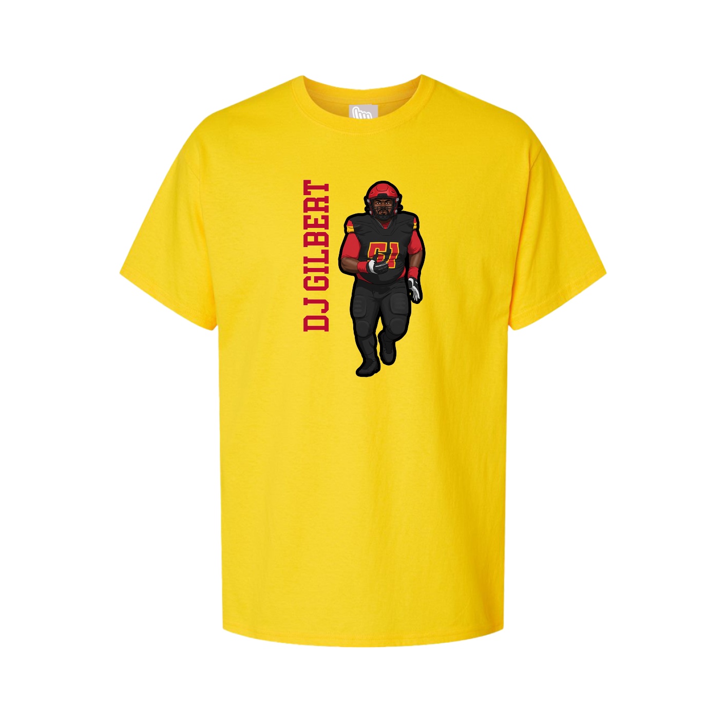 Youth Tee — Name Vertical in Gold