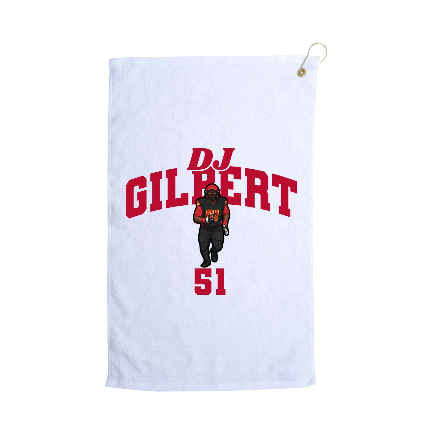 Golf Towel — Signature Arch in White