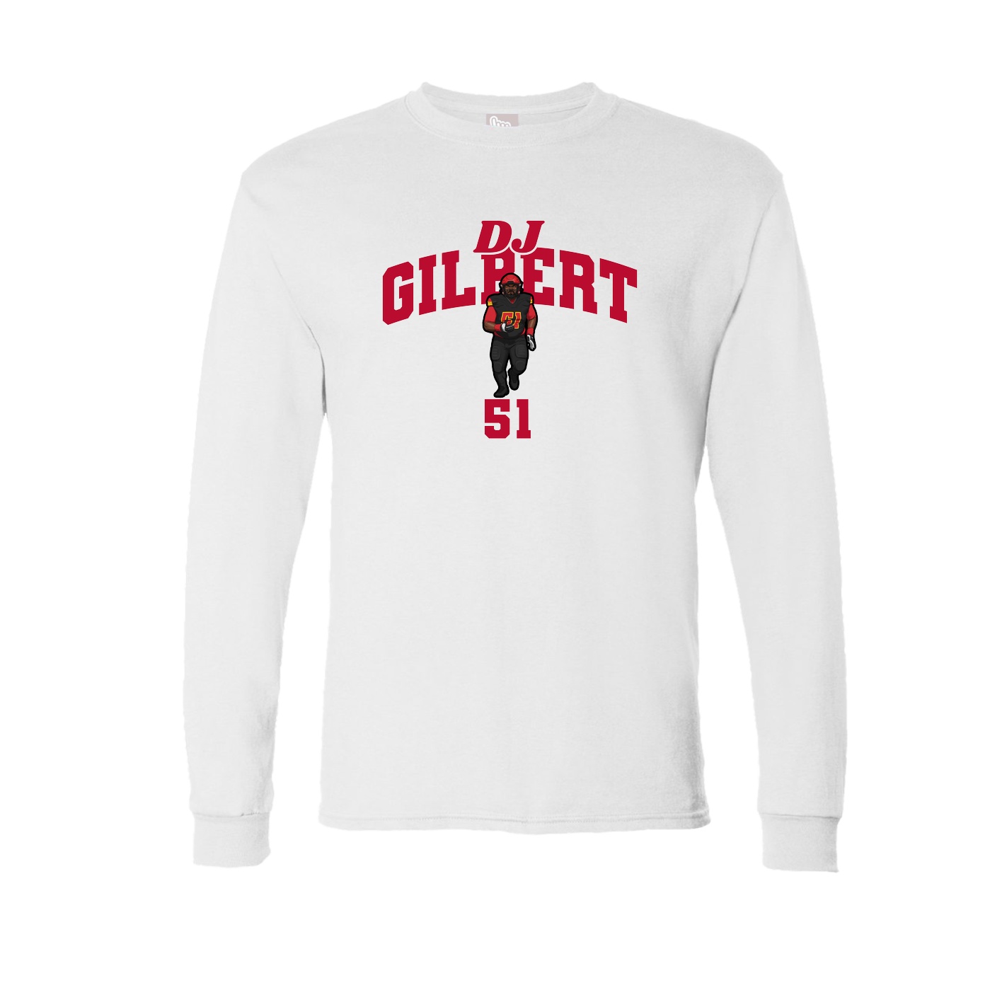 Long Sleeve Tee — Signature Arch in White