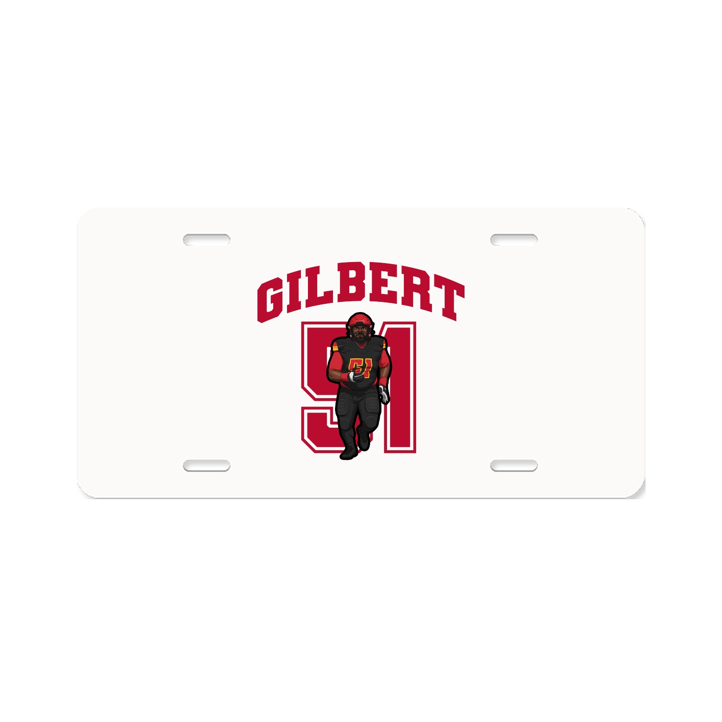 License Plate — Number in Classic