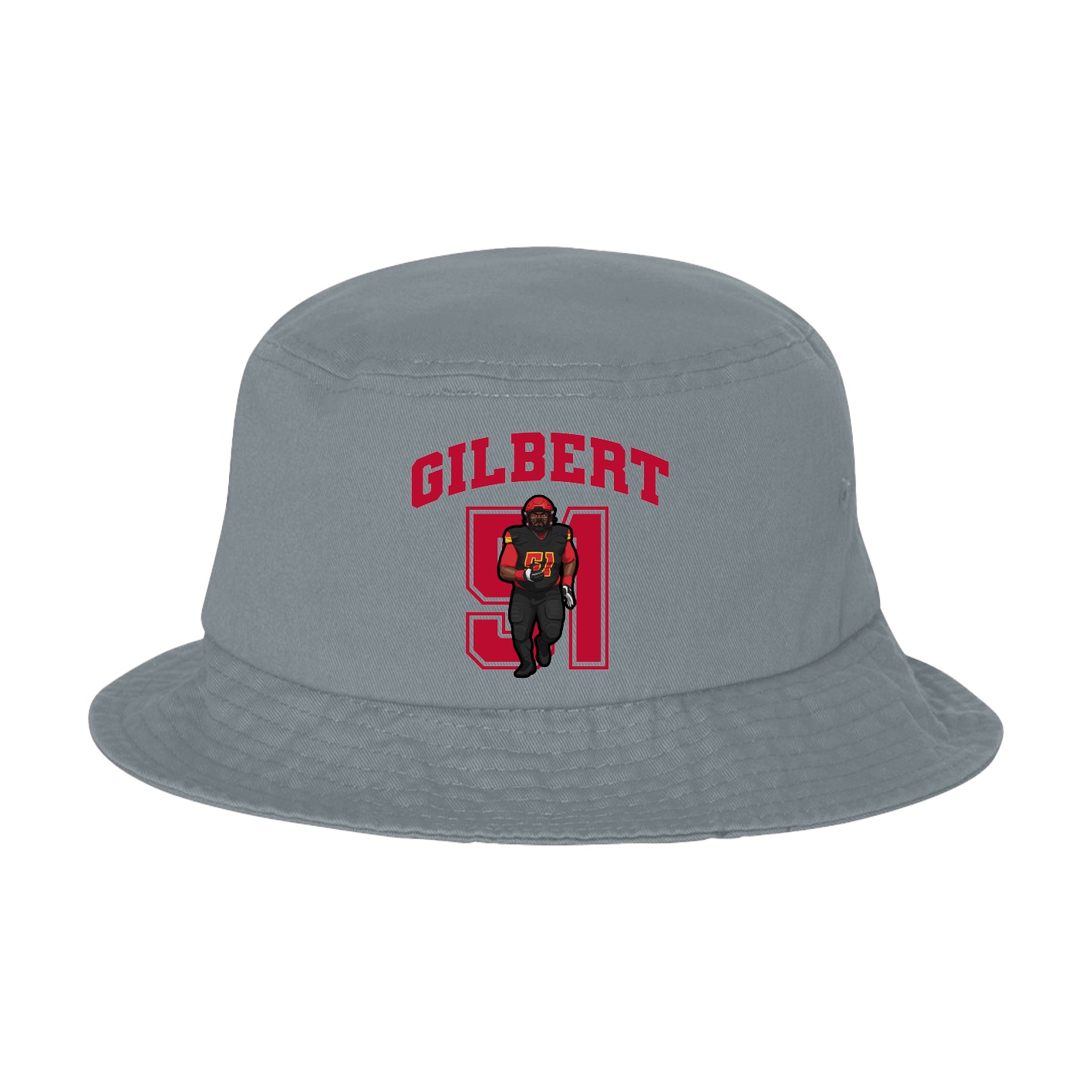 Bucket Cap — Number in Grey