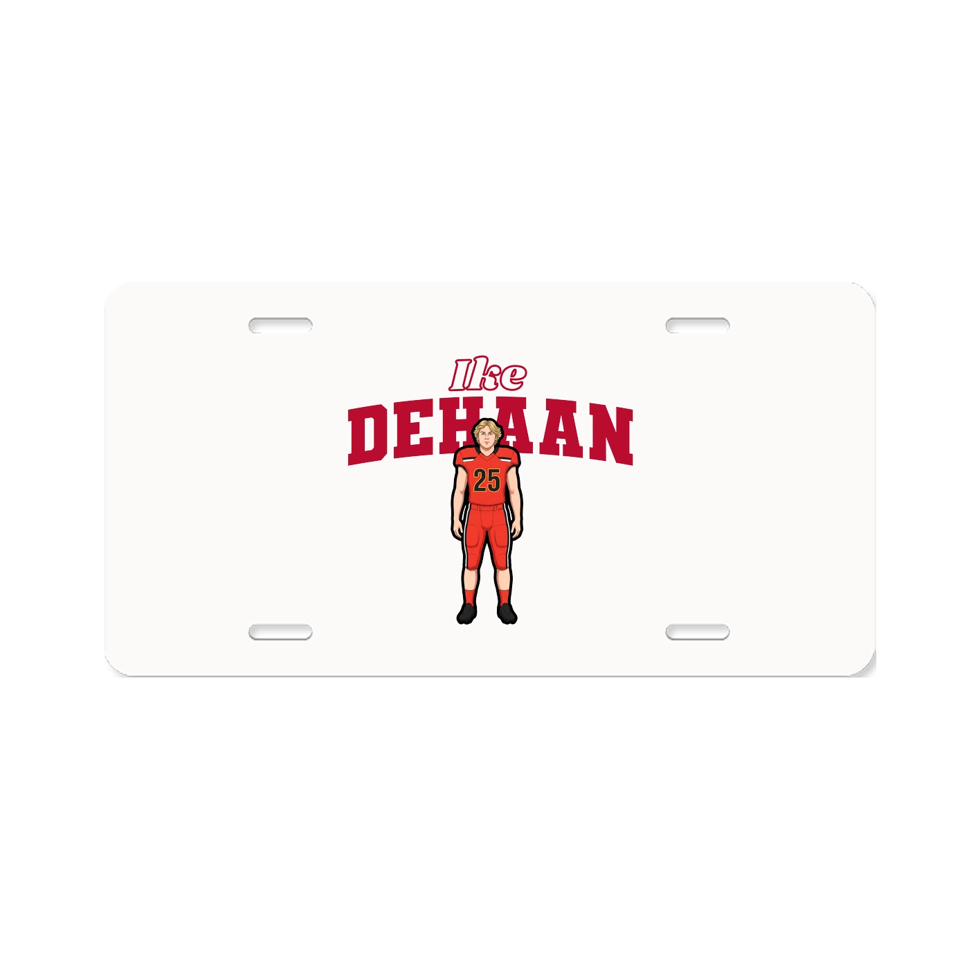 License Plate — Name Arch in Classic