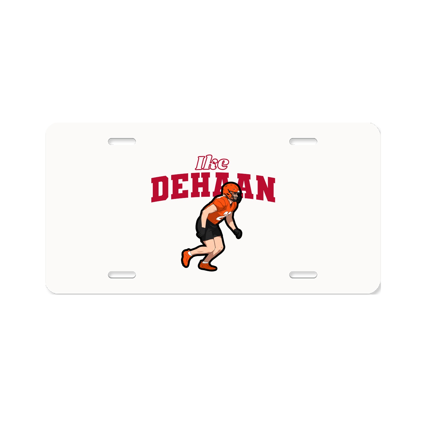 License Plate — Name Arch in Classic