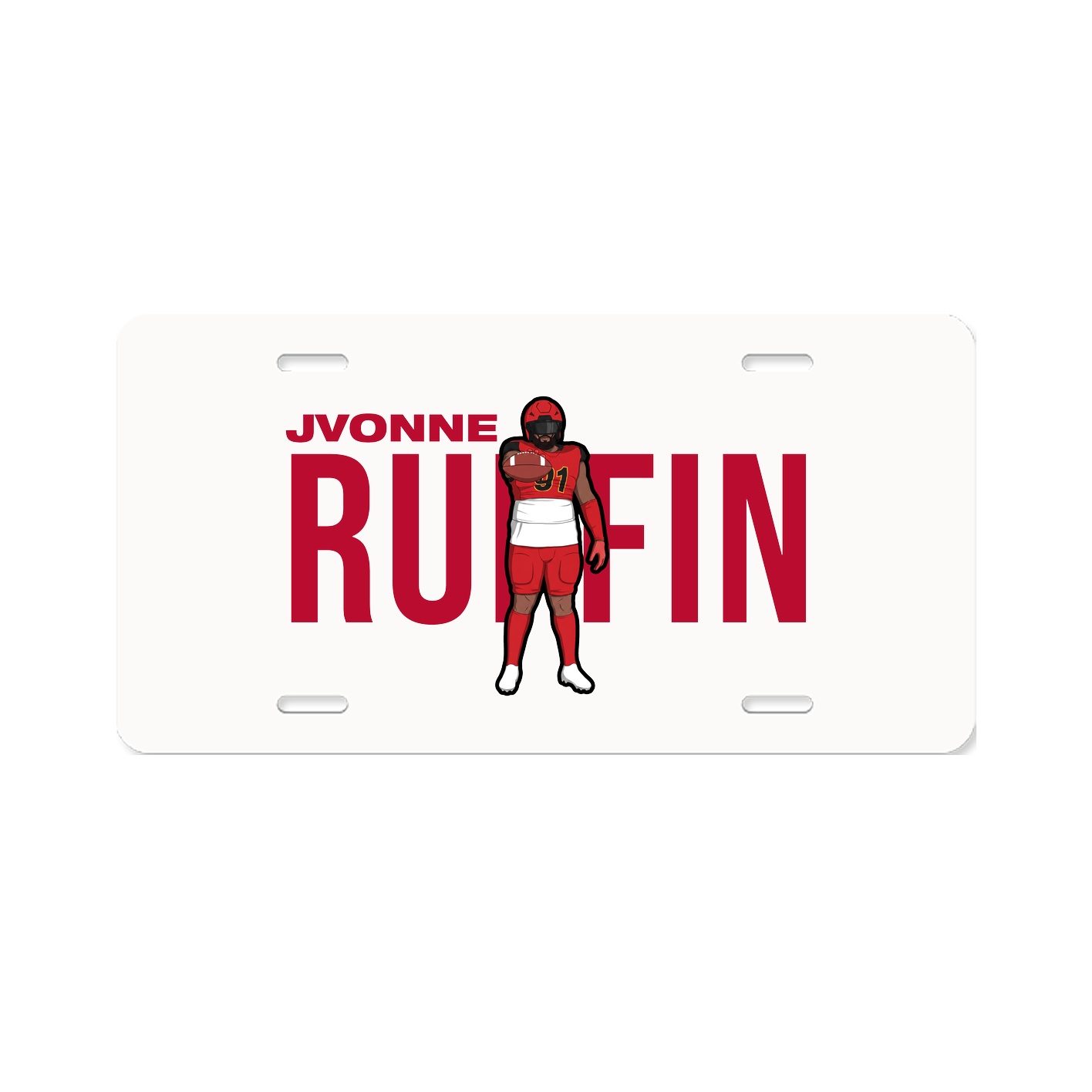License Plate — Player Name in Classic