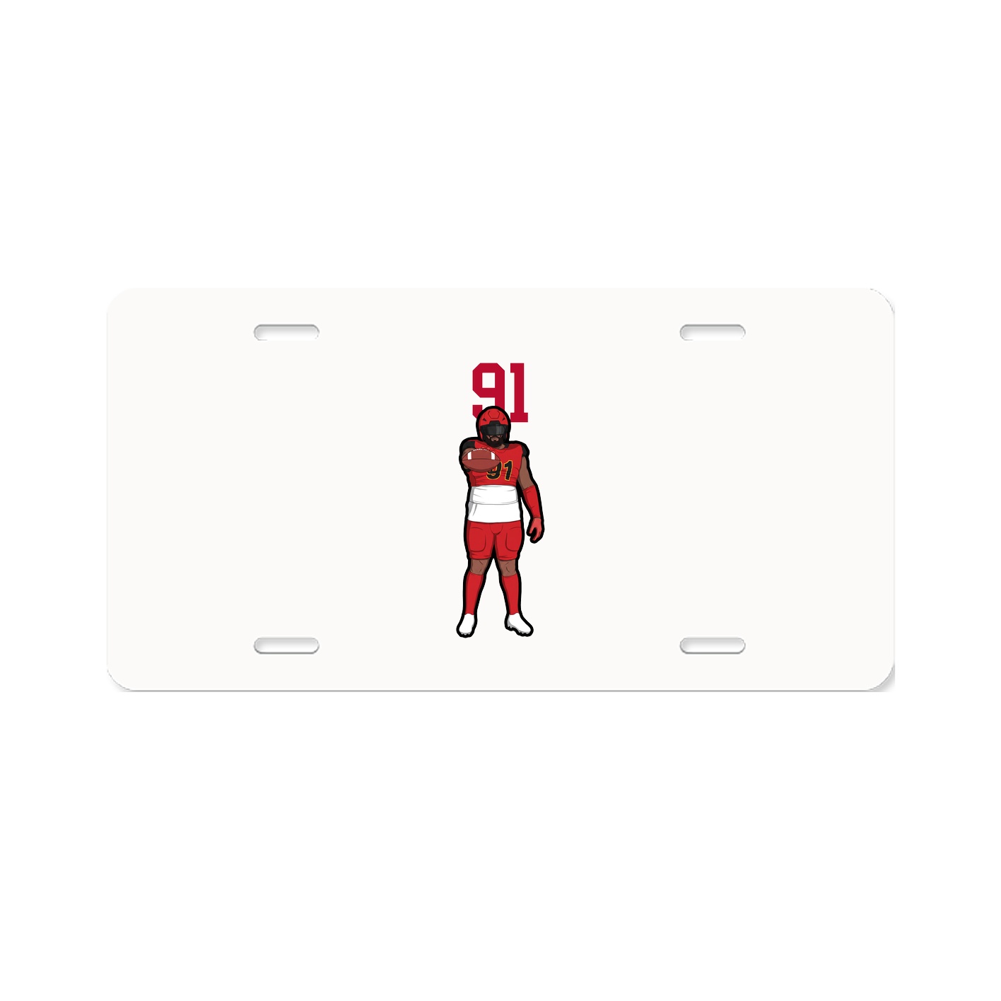 License Plate — Number Top in Classic