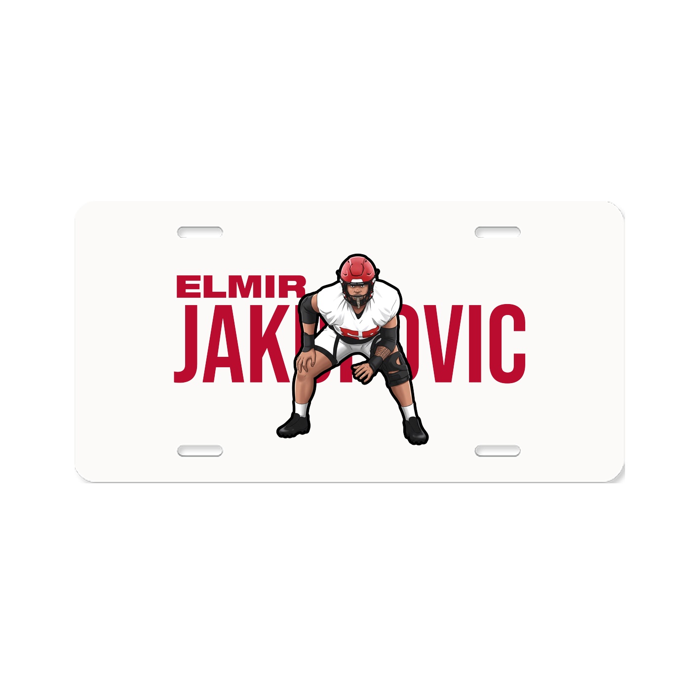 License Plate — Player Name in Classic