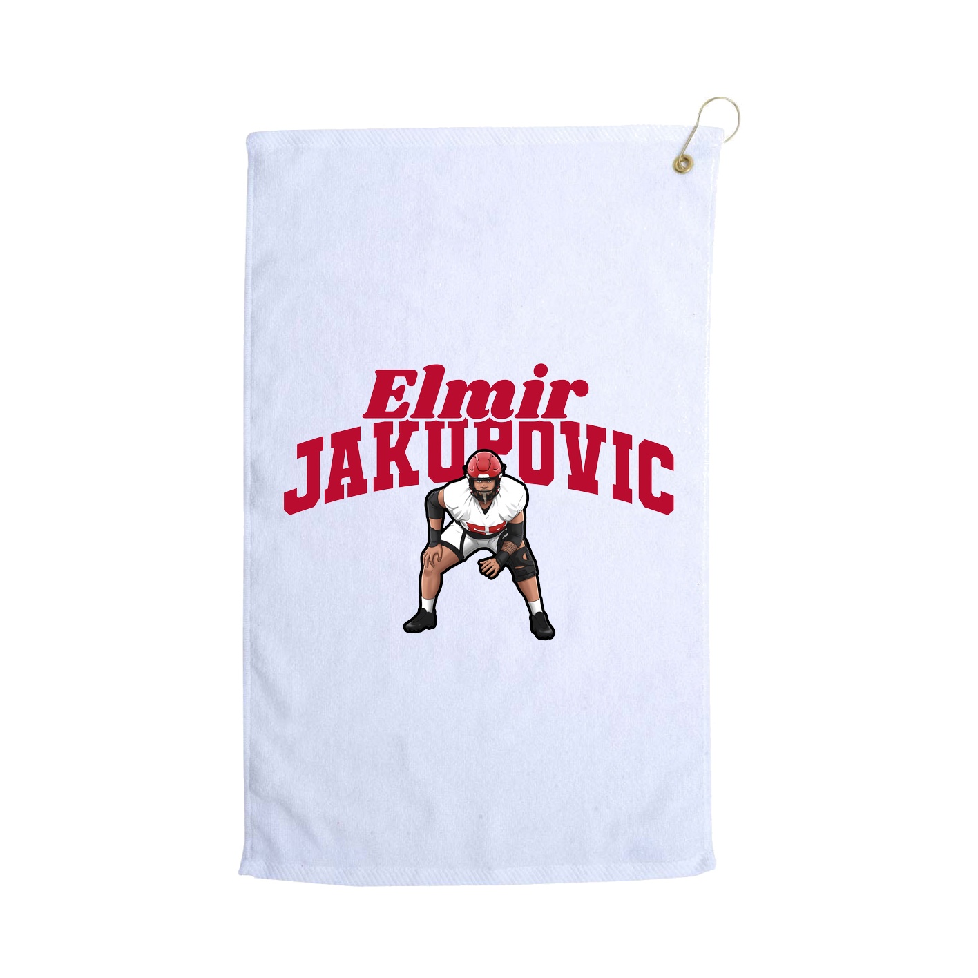 Golf Towel — Signature Arch in White