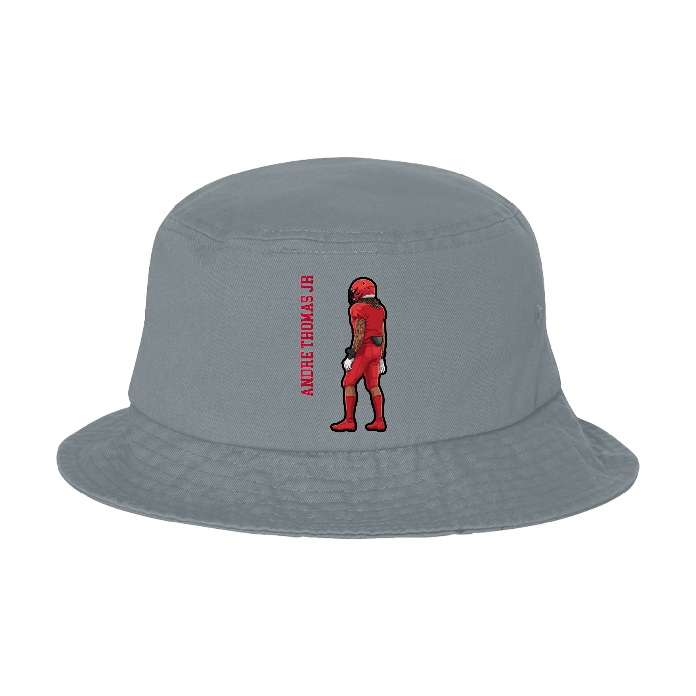 Bucket Cap — Name Vertical in Grey