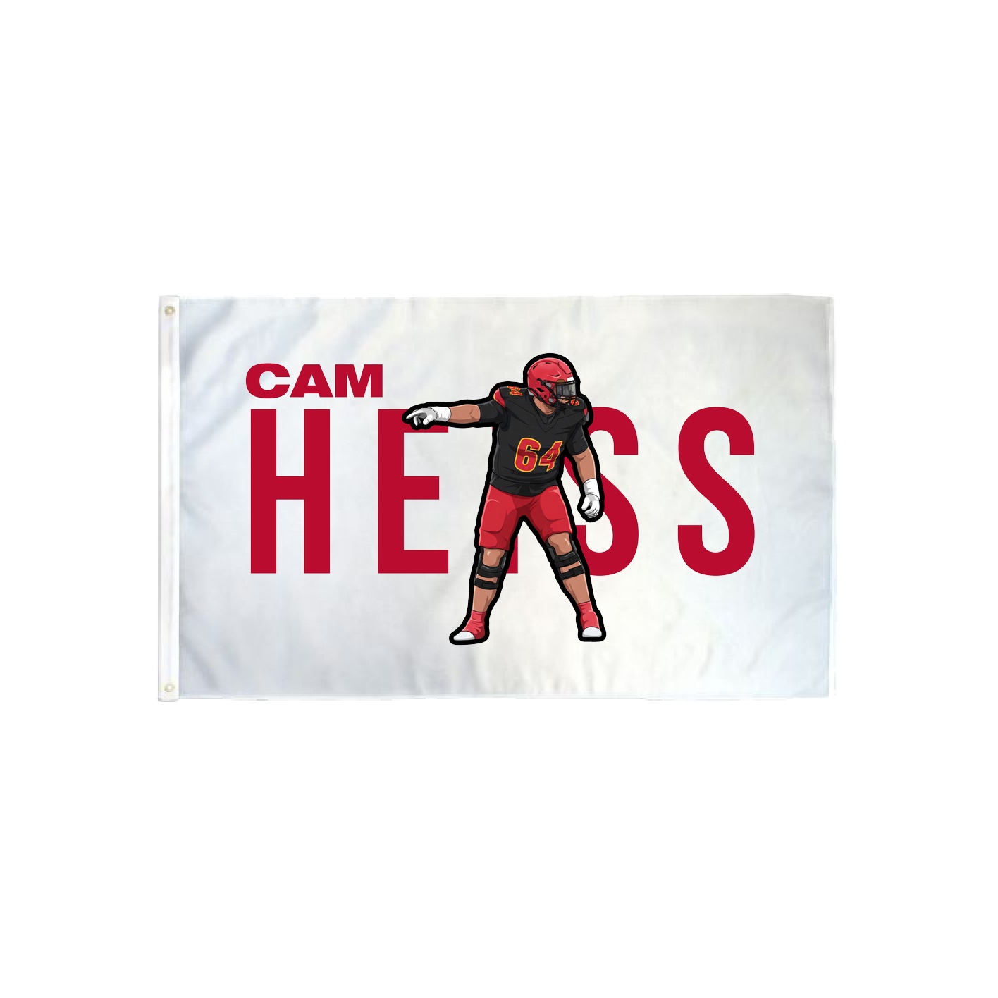 3x5 Flag — Player Name in Classic