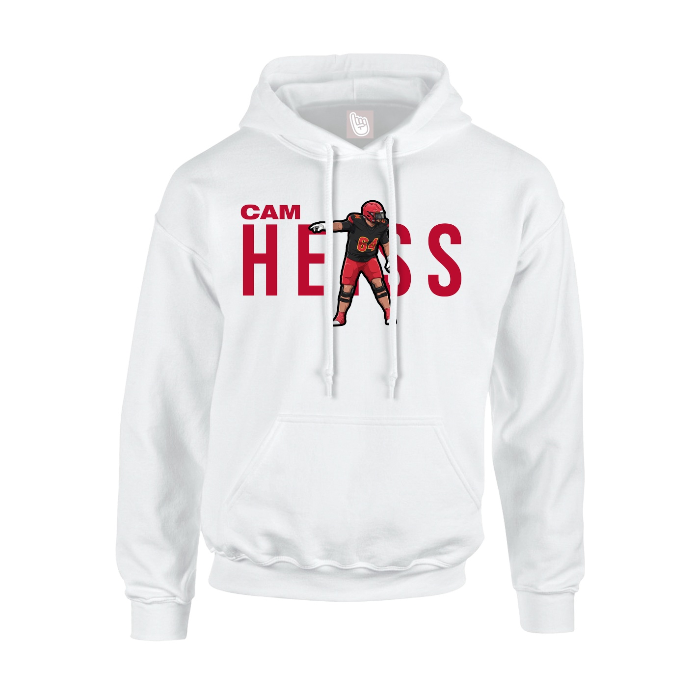Hoodie — Player Name in White
