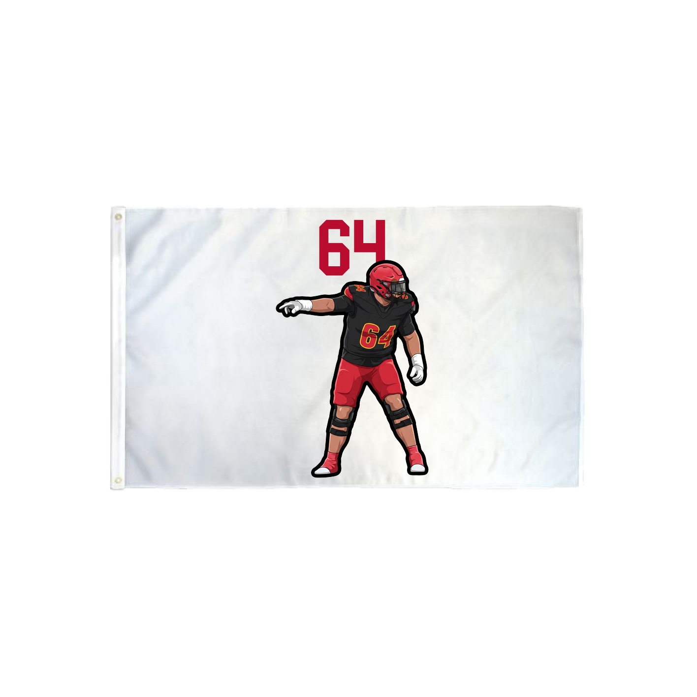 3x5 Flag — Number Top in Classic
