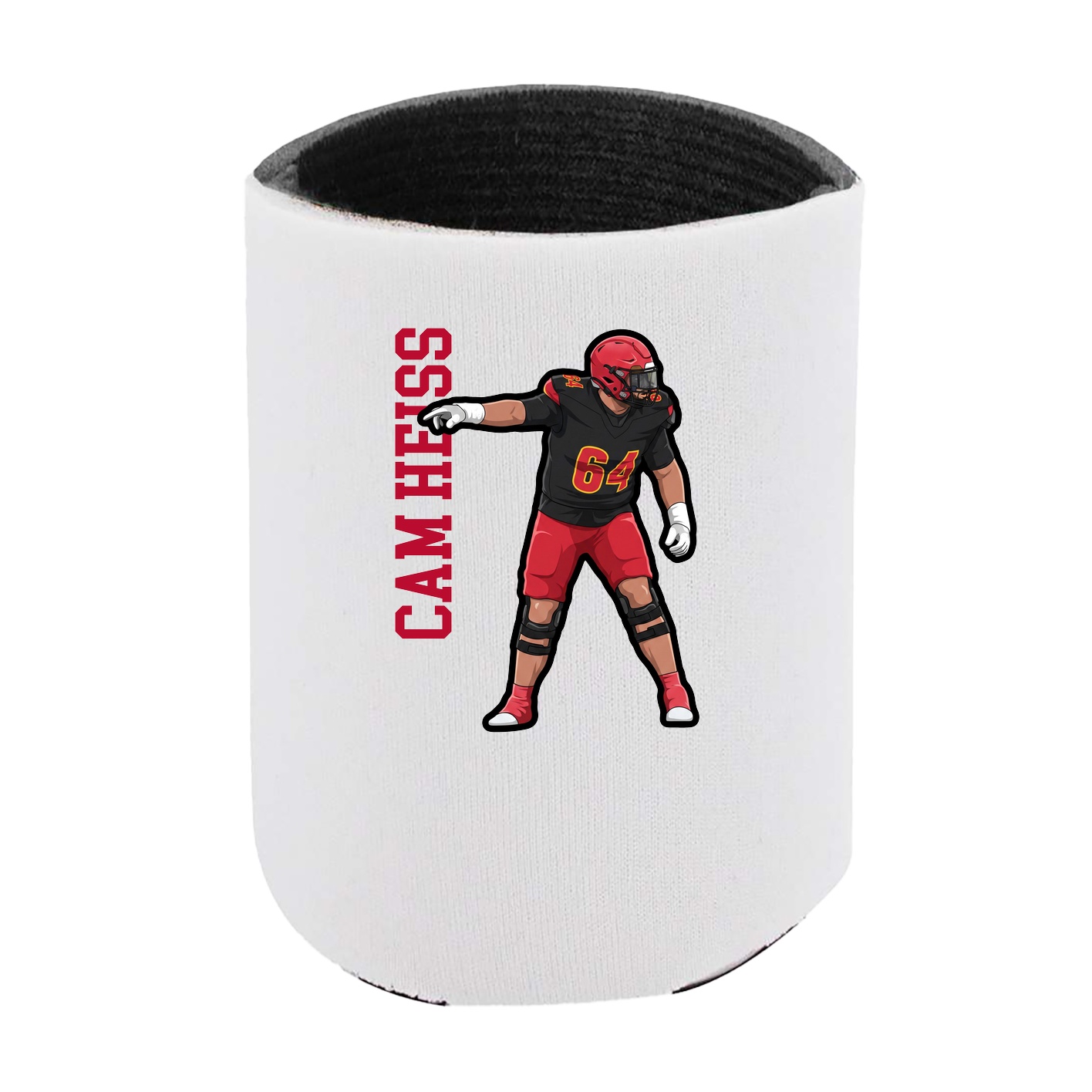 Can Holder — Name Vertical in White