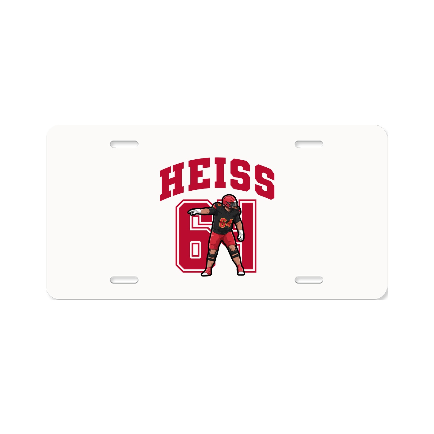 License Plate — Number in Classic