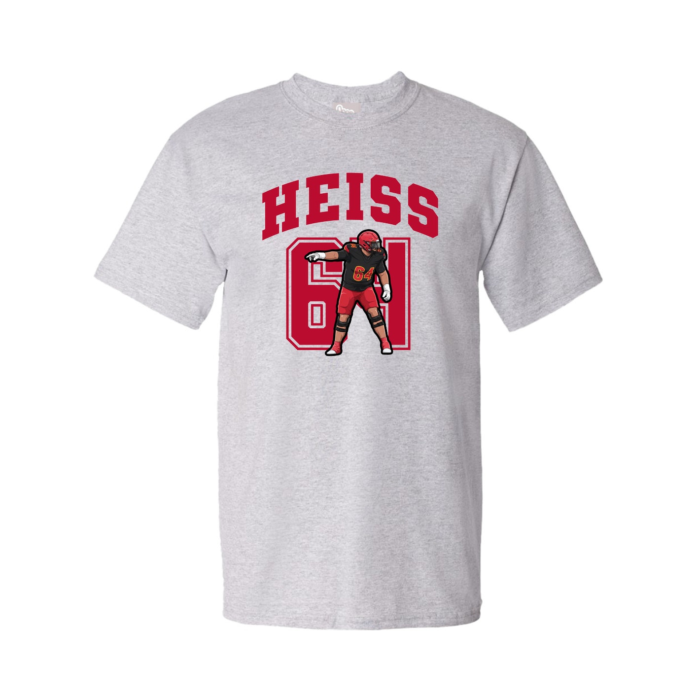 Youth Tee — Number in Grey