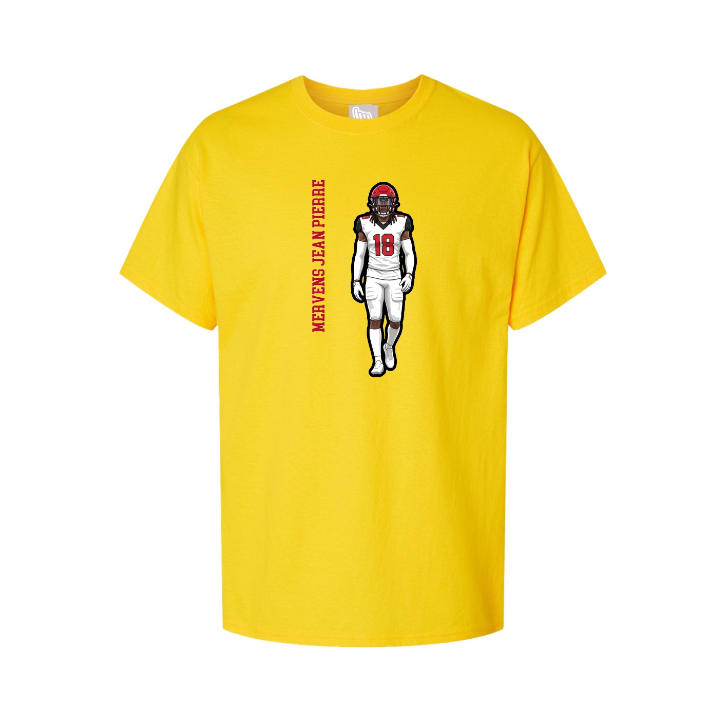 Youth Tee — Name Vertical in Gold