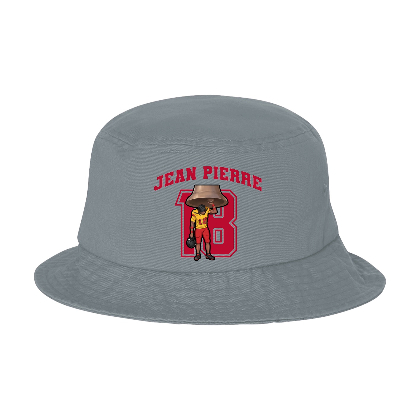 Bucket Cap — Number in Grey