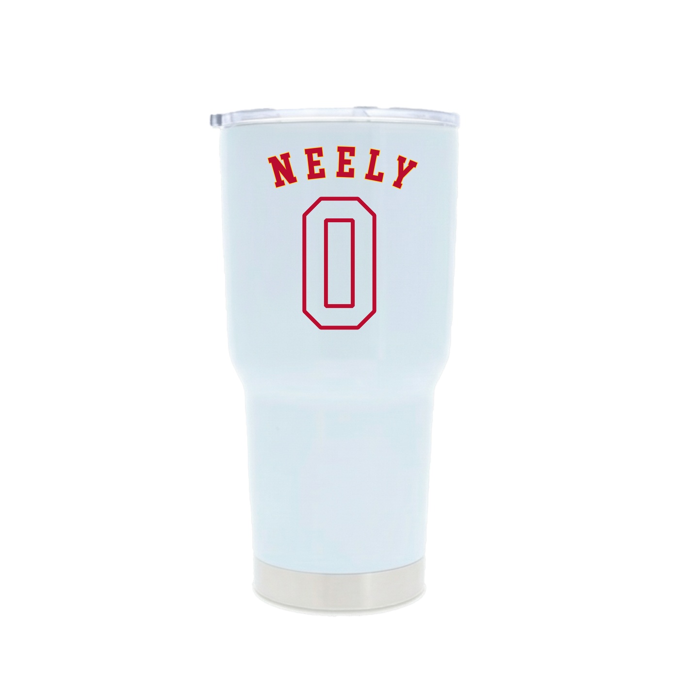 30oz Stainless Steel Tumbler — Shirsey Arch in White