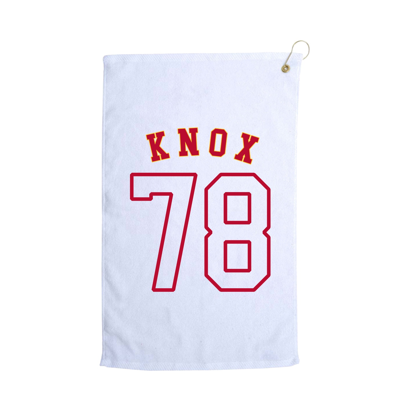 Golf Towel — Shirsey Arch in White