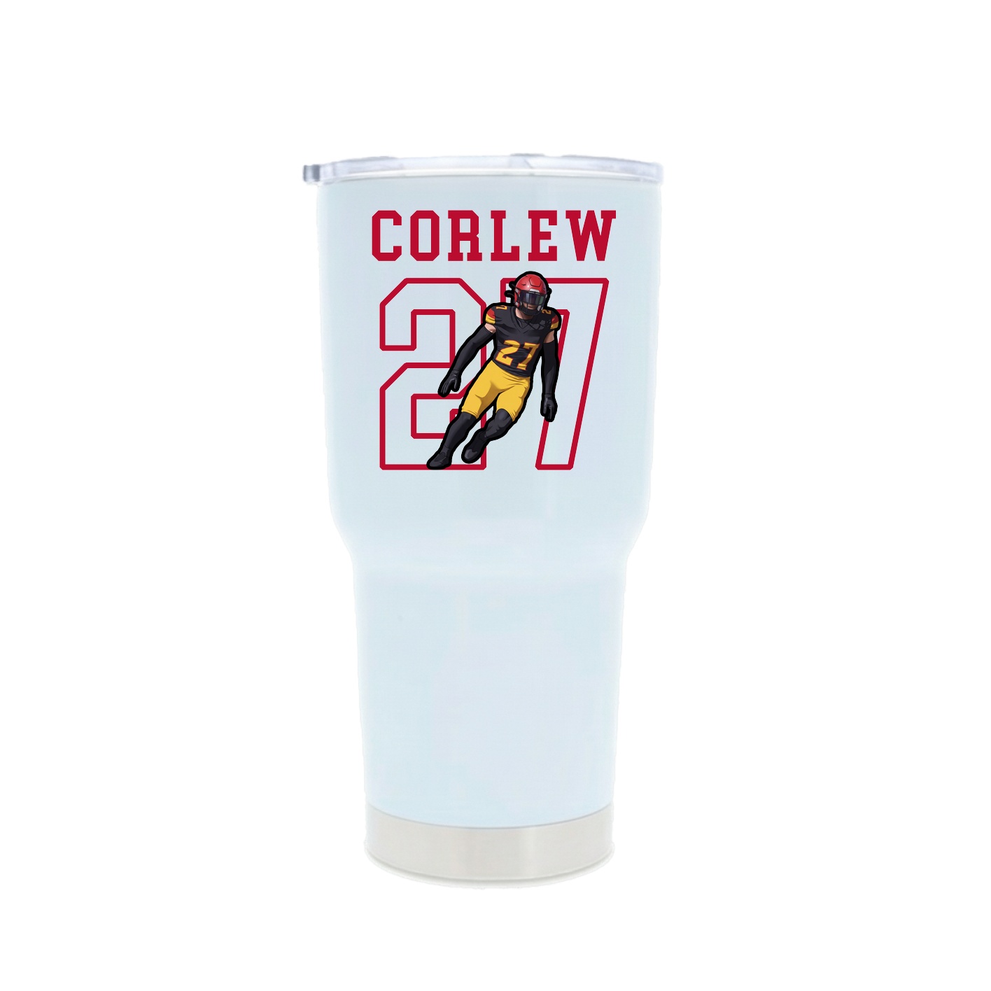 30oz Stainless Steel Tumbler — Shirsey in White