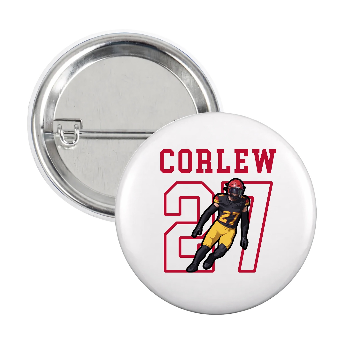 Game Day Button — Shirsey in White