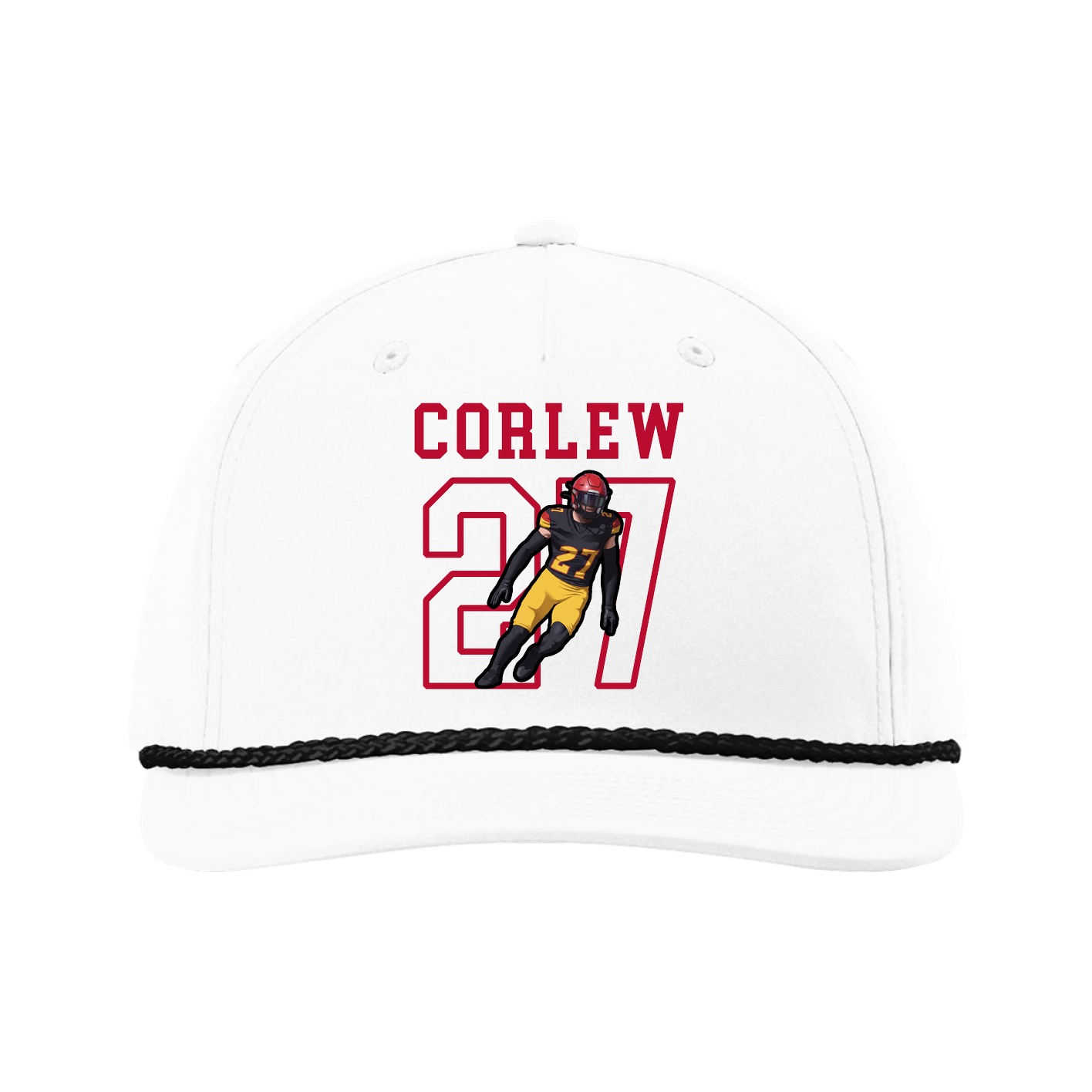 Five-Panel Classic Rope Cap — Shirsey in White