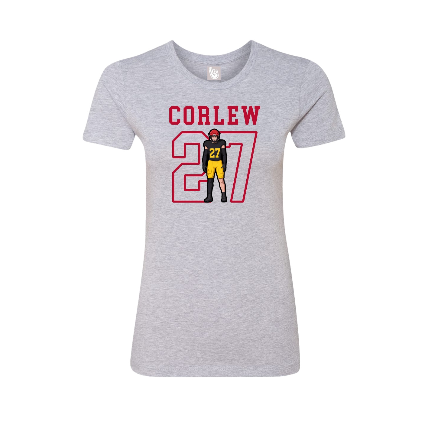 Fitted Women's Tee — Shirsey in Grey