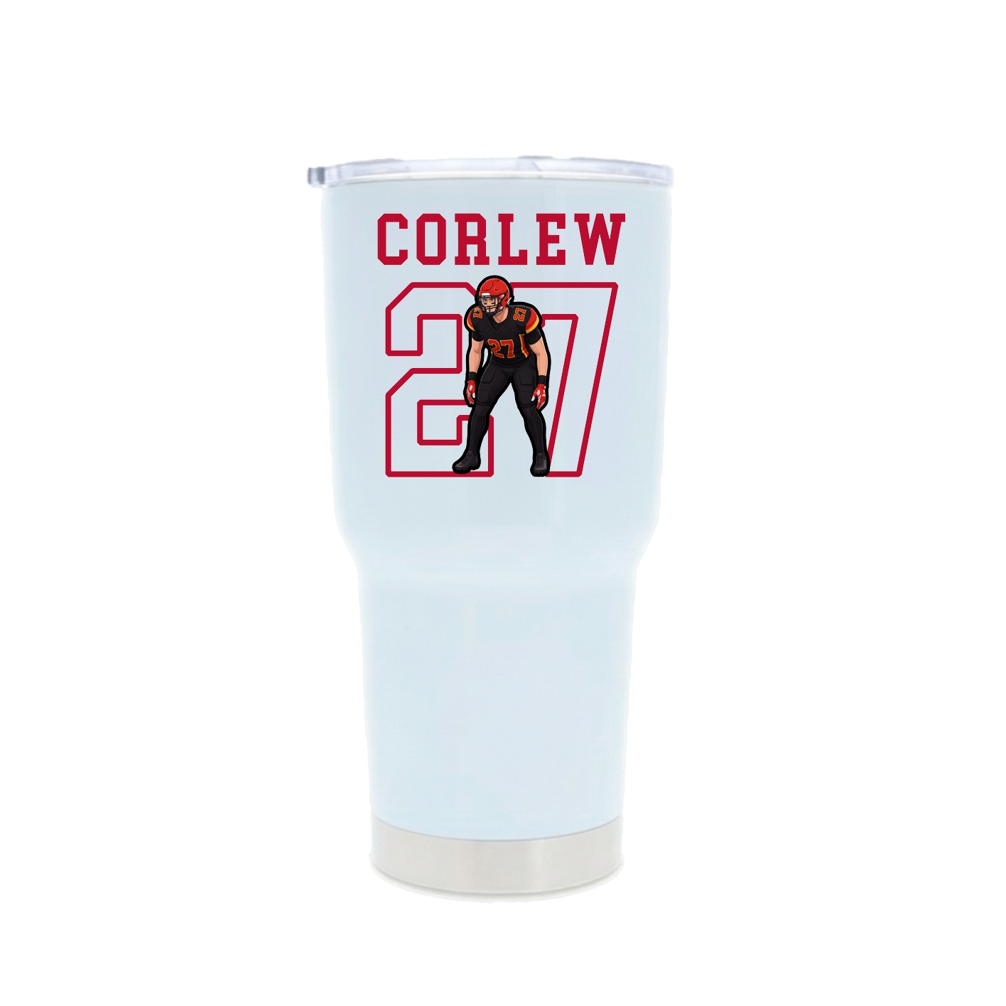 30oz Stainless Steel Tumbler — Shirsey in White