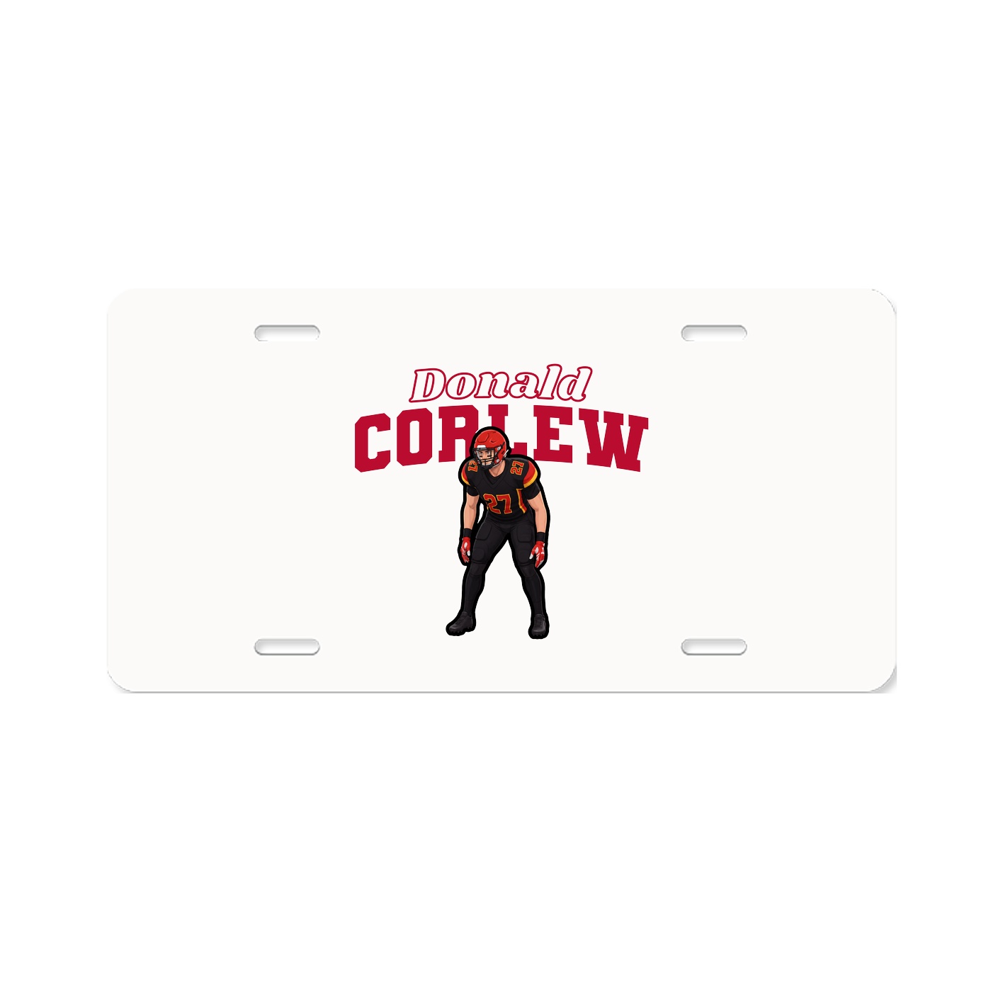 License Plate — Name Arch in Classic