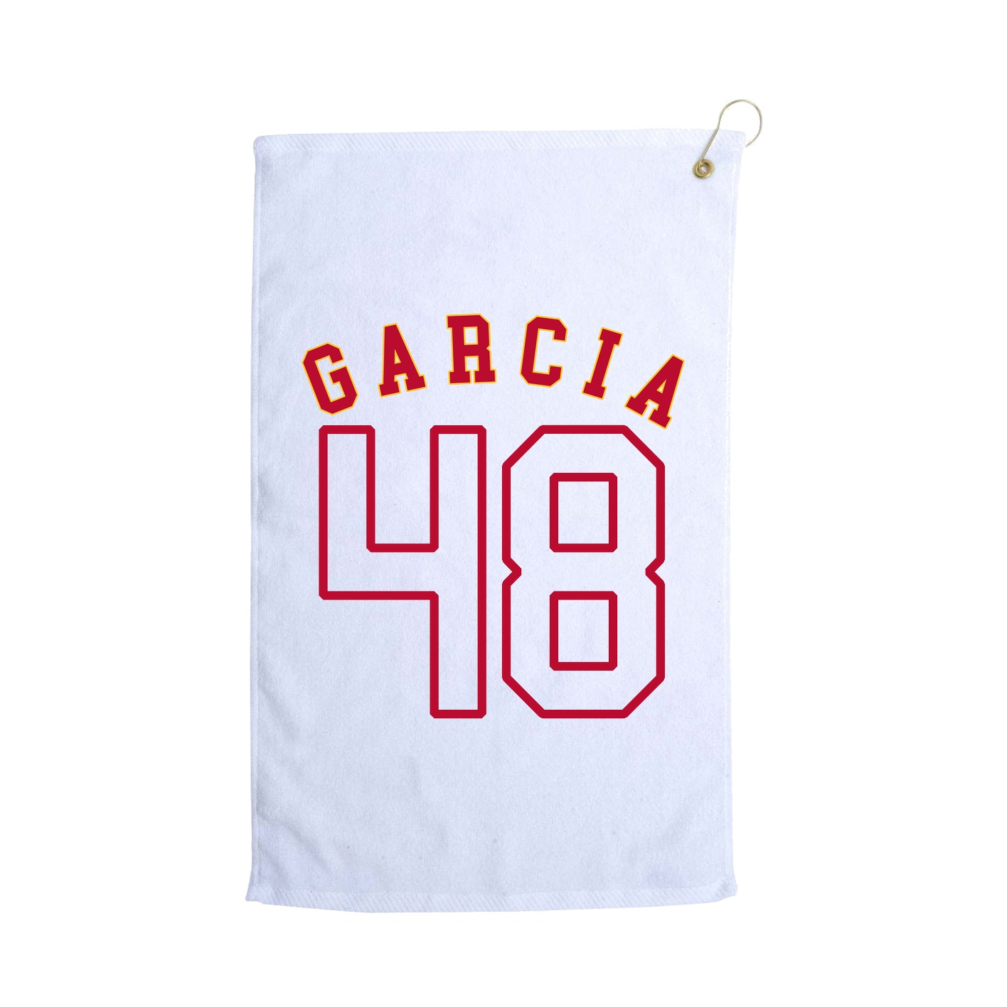 Golf Towel — Shirsey Arch in White