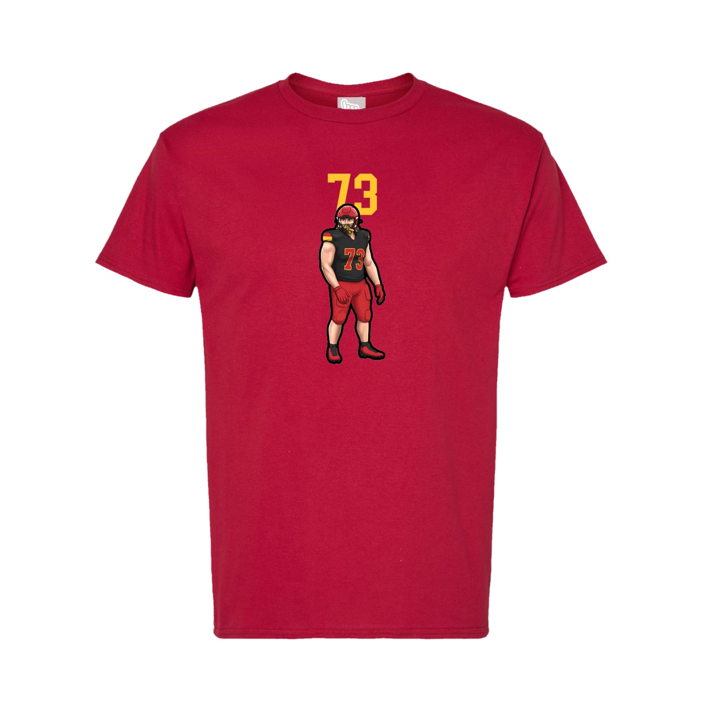 Tee — Number Top in Crimson